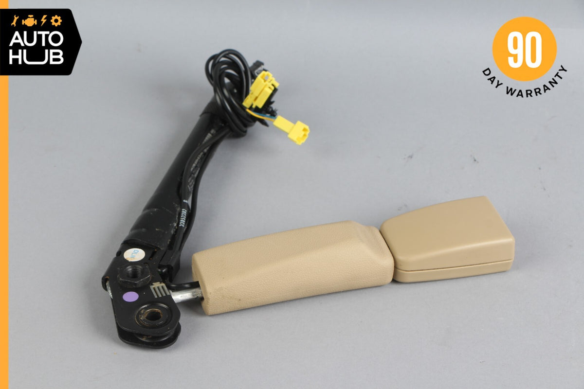 07-14 Mercedes W221 S400 CL550 Front Right Passenger Seat Belt Buckle Beige OEM - photo 5