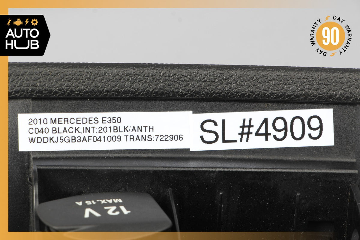 08-17 Mercedes W207 E350 E550 Center Console Ashtray Ash Tray Rear Black OEM - photo 12