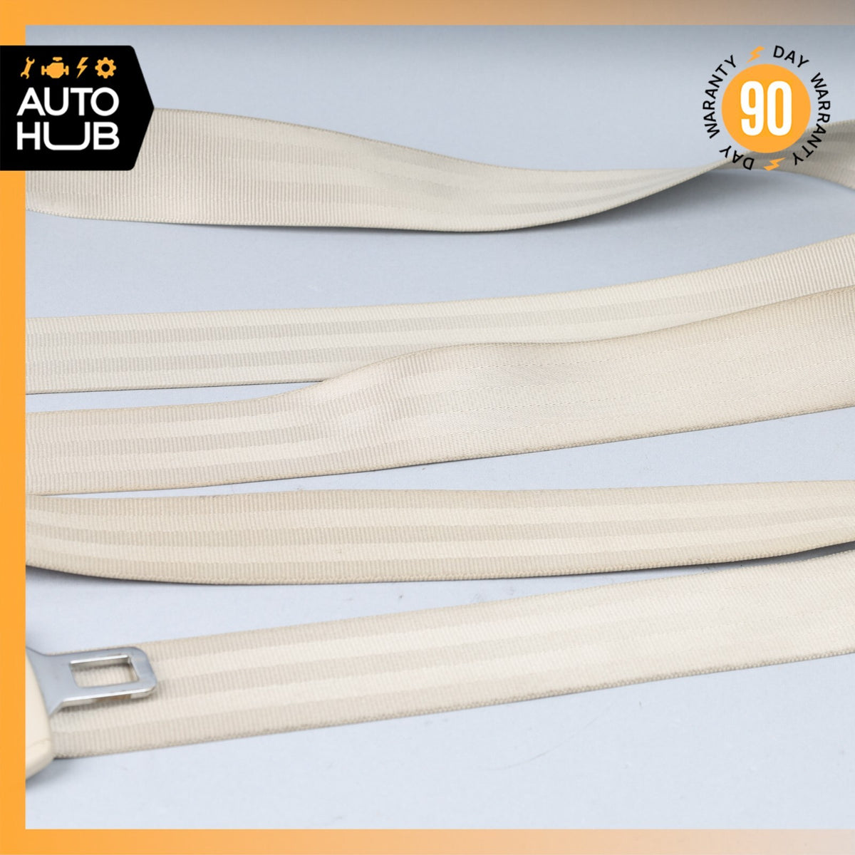 06-13 Bentley Continental Flying Spur Front Right Side Seat Belt Beige OEM 80k - photo 4