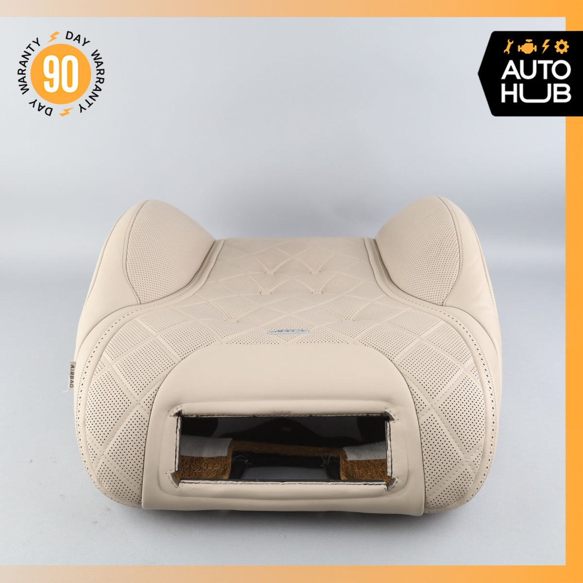16-17 Mercedes W222 Maybach S600 Front Left Side Seat Upper Back Cushion OEM - photo 13