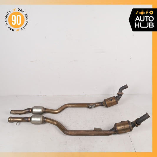 07-11 Mercedes W221 S550 RWD Engine Exhaust Downpipe Resonator Set OEM - photo 1