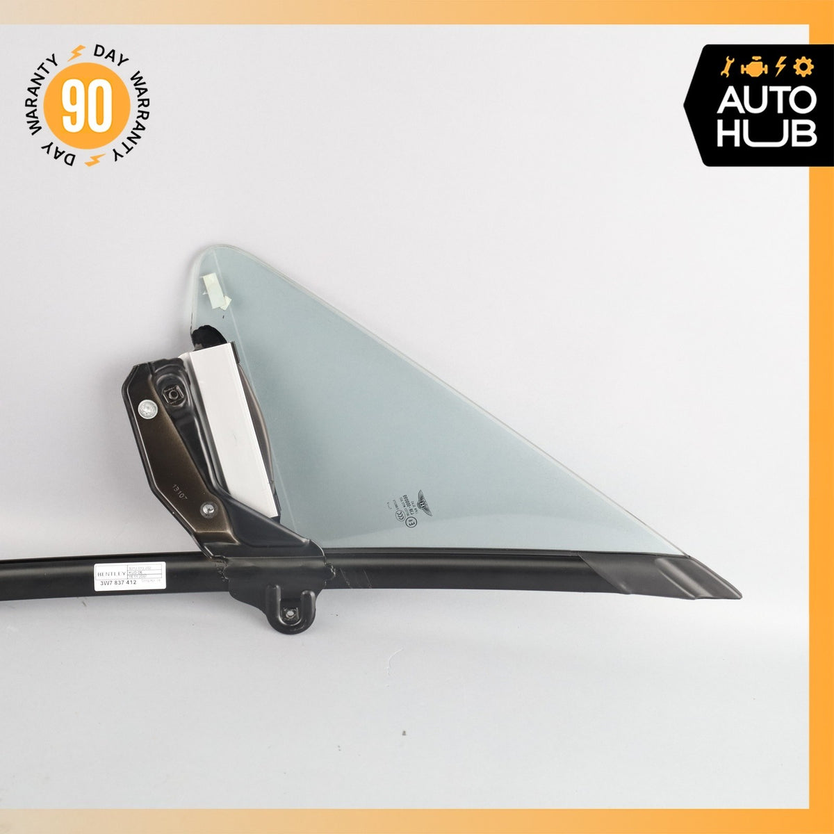 07-18 Bentley Continental GTC Front Right Side Door Vent Window Glass OEM - photo 15