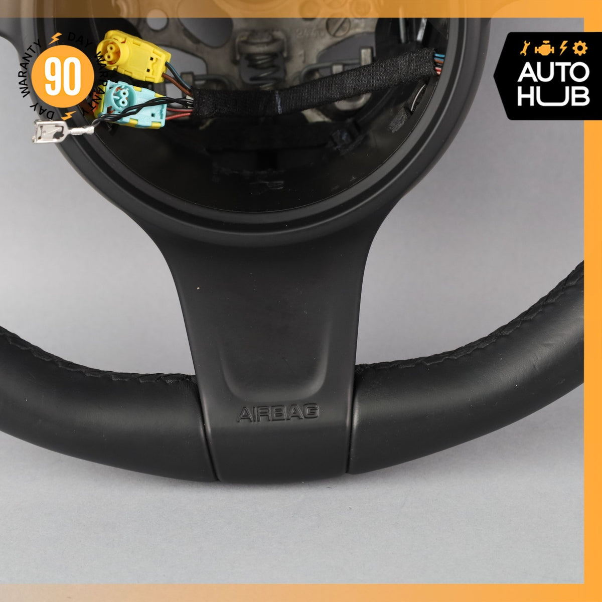 11-16 Porsche Panamera 970 / Cayenne Steering Wheel w/ Paddle Shifters Black OEM - photo 7