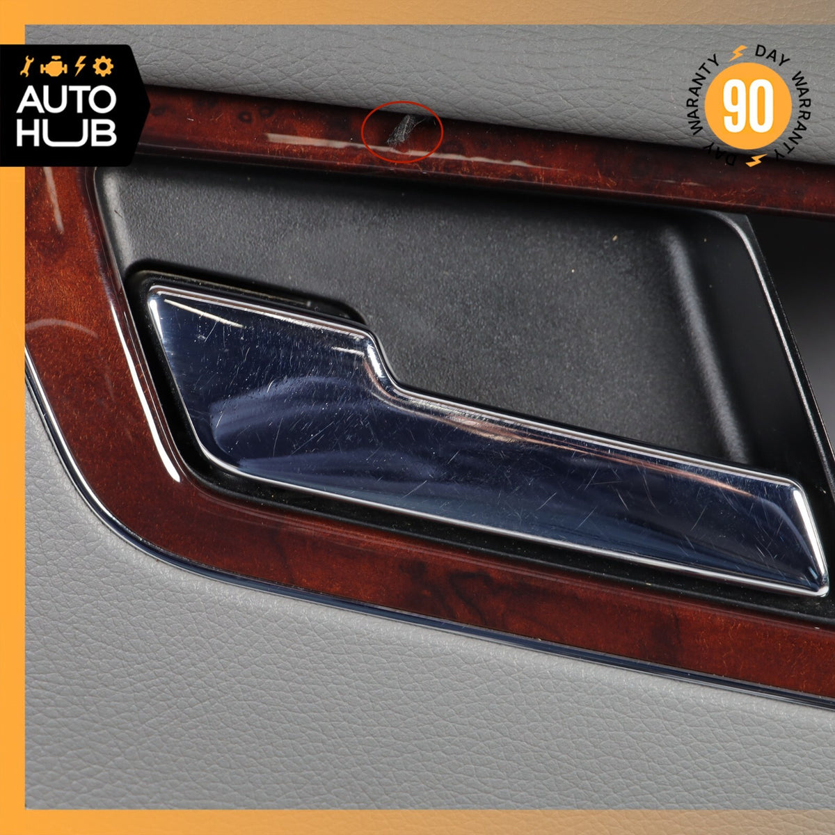 07-10 Mercedes W216 CL550 Front Left Driver Side Interior Door Panel Gray OEM - photo 6