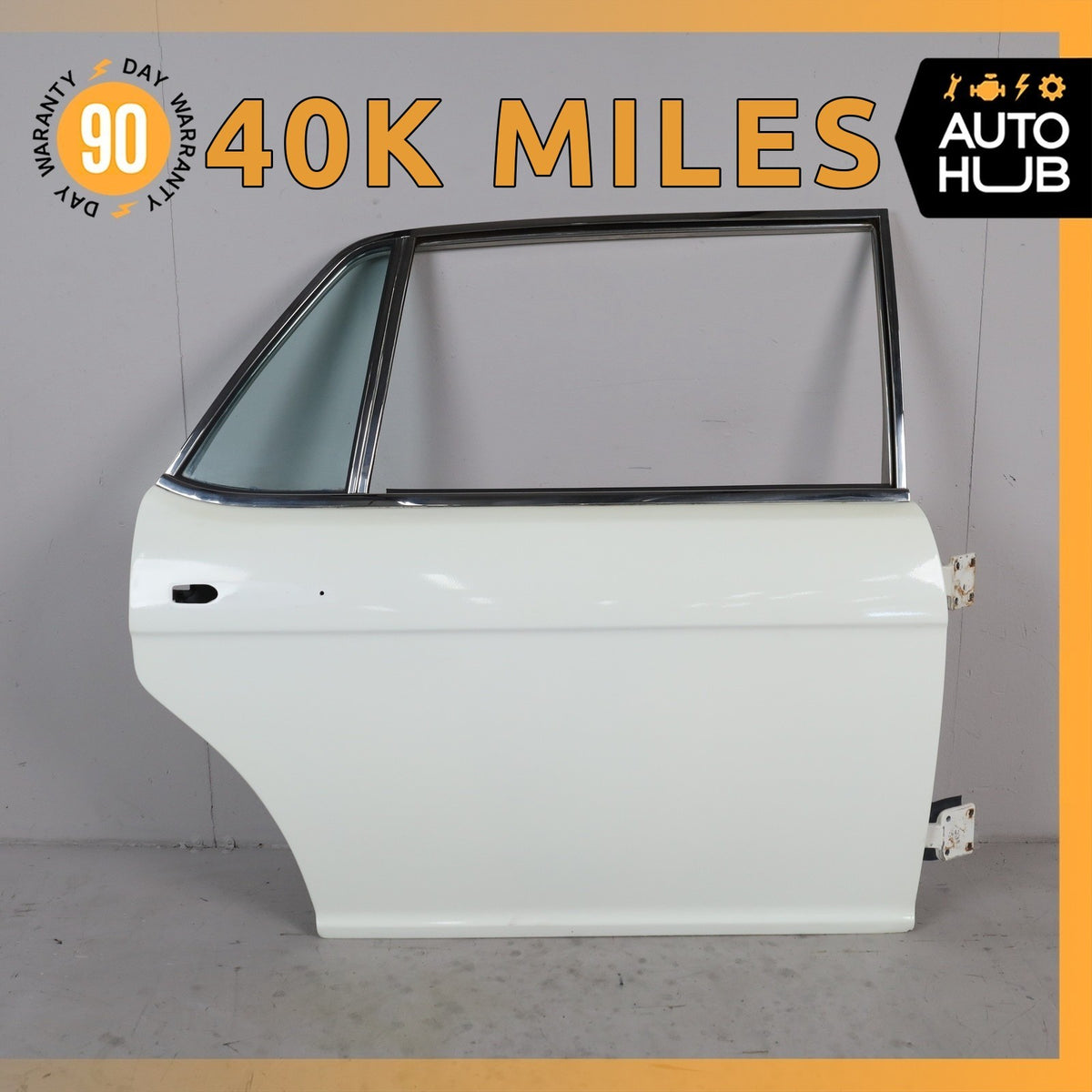 81-91 Rolls Royce Silver Spur Rear Right Side Door Shell White OEM 40k - photo 1