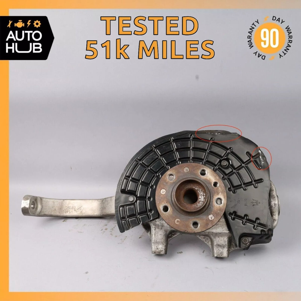 14-18 Maserati Ghibli Quattroporte Front Left Driver Knuckle Spindle OEM 51k - photo 1