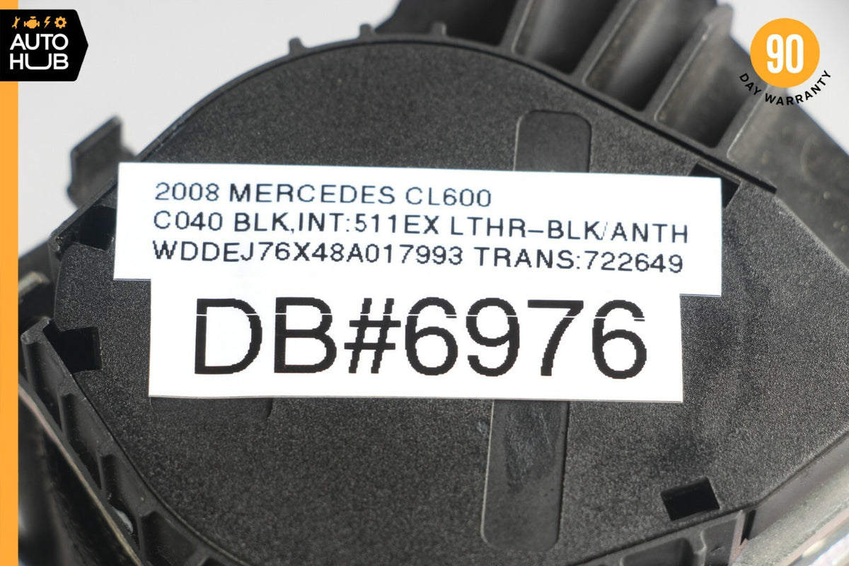 07-10 Mercedes W216 CL600 CL550 Front Right Passenger Seat Belt Black OEM - photo 10