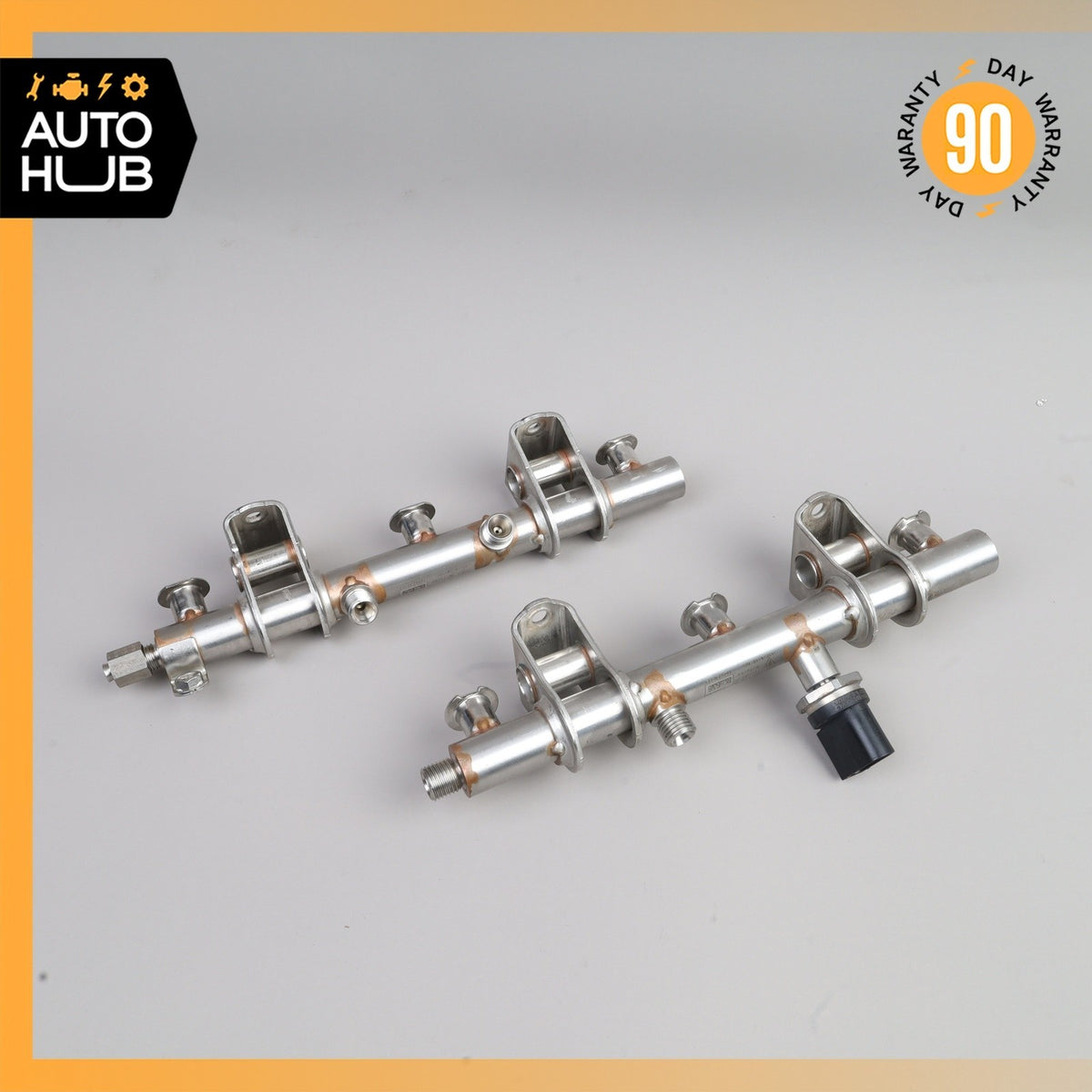 14-18 Porsche Macan Cayenne Left & Right Fuel Injection Rail Line Set OEM - photo 4