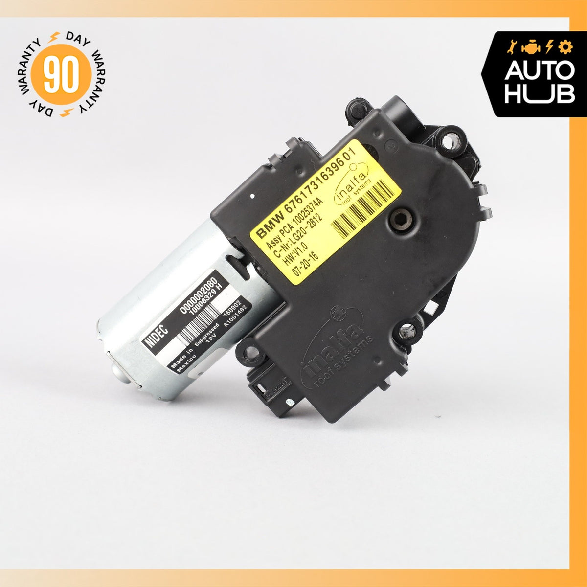 14-18 BMW F15 X5 Panoramic Sunroof Drive Motor Actuator OEM 69k - photo 9