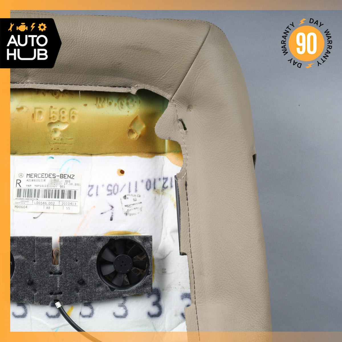 12-14 Mercedes W218 CLS550 Top Upper Seat Cushion Front Right Side Beige OEM - photo 10