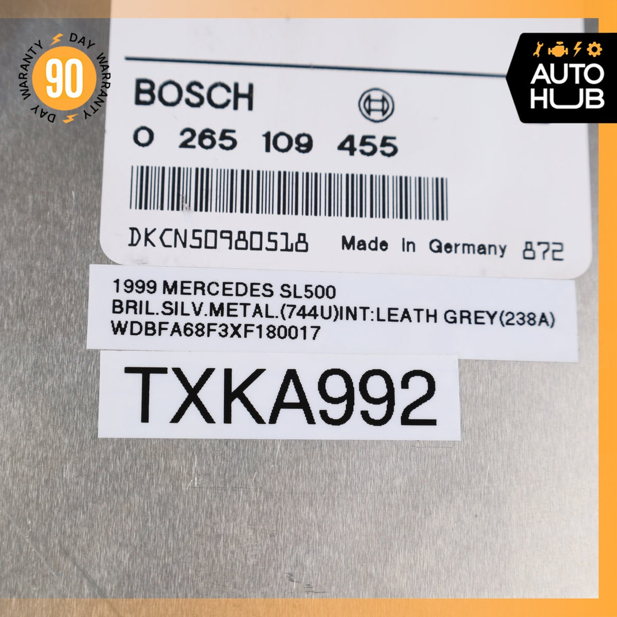 99-02 Mercedes R129 SL500 SL600 Electronic Stability Control Module ABS ESP OEM - photo 11