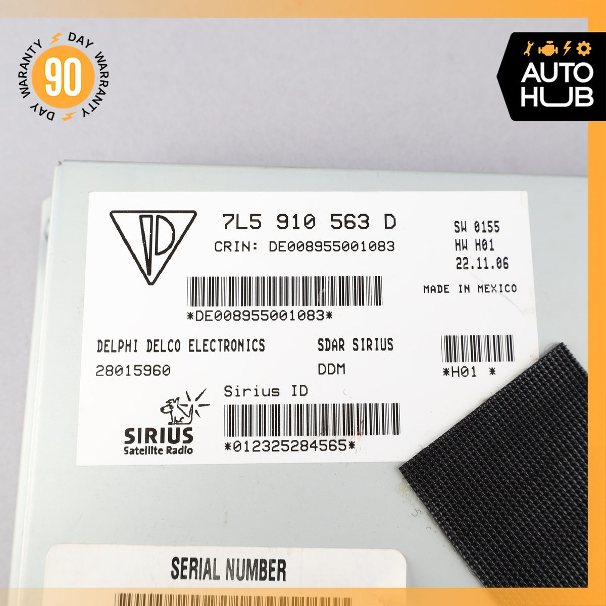 Porsche Cayenne 955 Satellite Radio Receiver Control Module Unit 7L5910563D OEM - photo 8