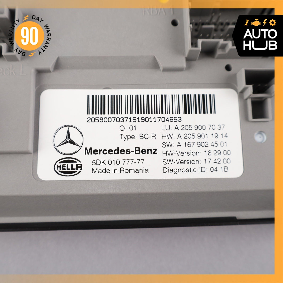 19-23 Mercedes W205 C43 C63 Rear SAM Module Control Unit Signal Acquisition OEM - photo 8