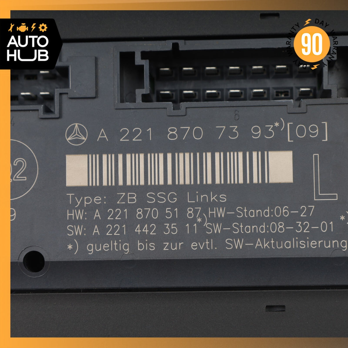 07-13 Mercedes W221 S550 S63 Front Left Driver Side Under Seat Control Unit OEM - photo 8