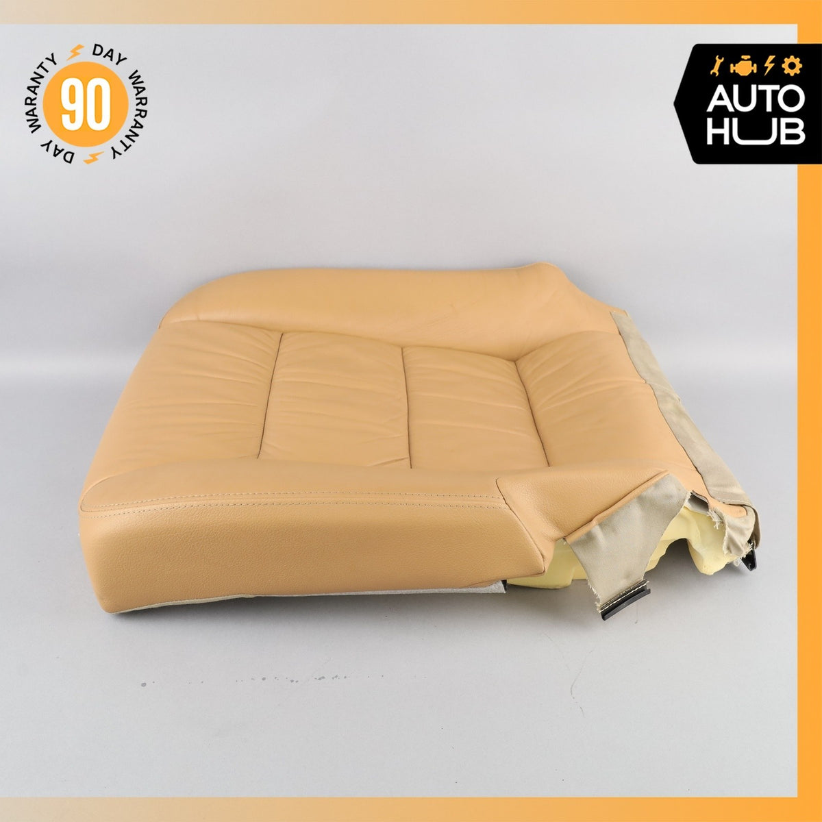05-10 Porsche Cayenne 955 Front Right Side Seat Lower Cushion Leather Beige OEM - photo 12
