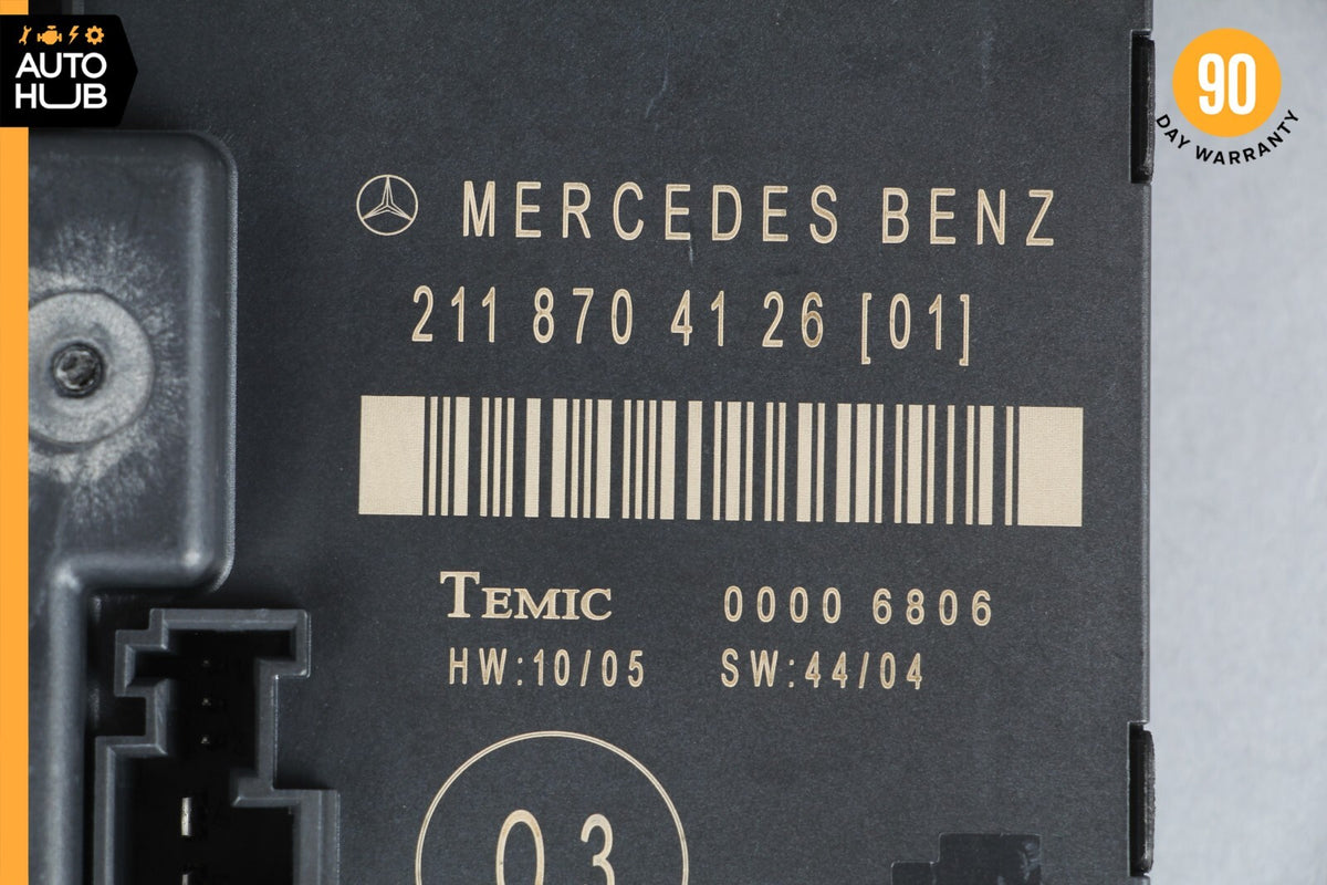 03-09 Mercedes W211 E350 E550 Rear Right Door Control Module 2118704126 OEM - photo 11