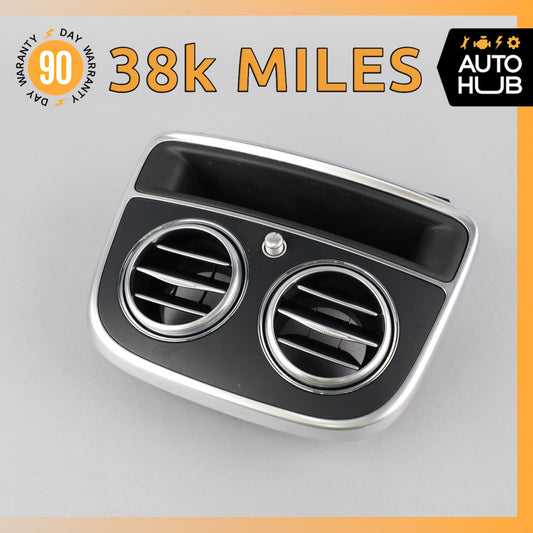 14-20 Mercedes W217 S550 Sedan Rear Center Console AC Air Vent Trim Black OEM - photo 1