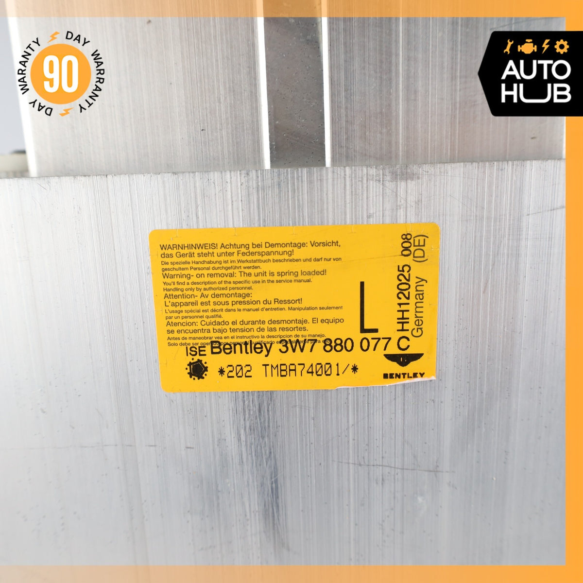 07-12 Bentley Continental GTC Speed Rear Left Roll Over Protection Bar OEM 83k - photo 10