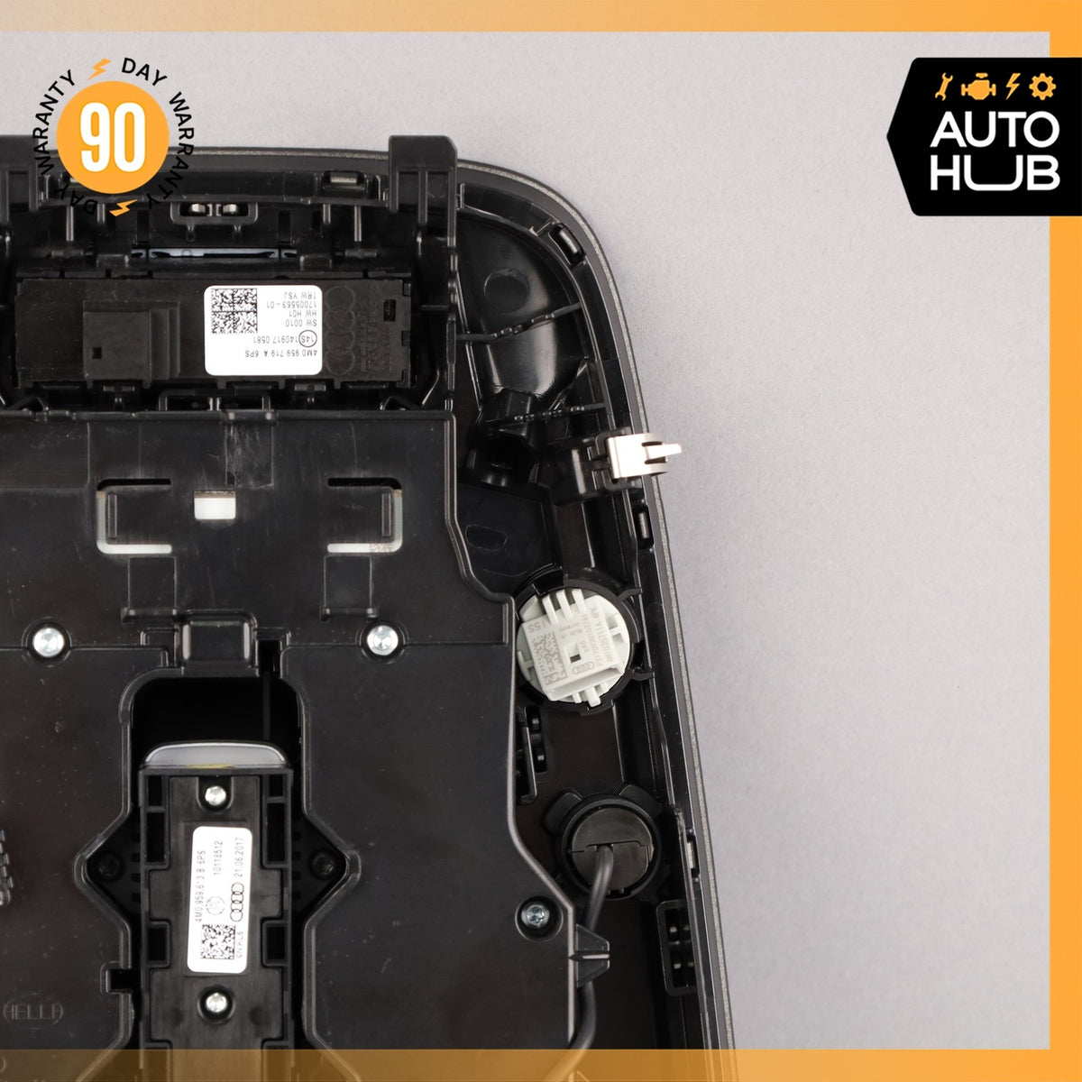 17-19 Audi 4M Q7 Front Overhead Domelight Lamp Switch Panel Black OEM 87k - photo 10