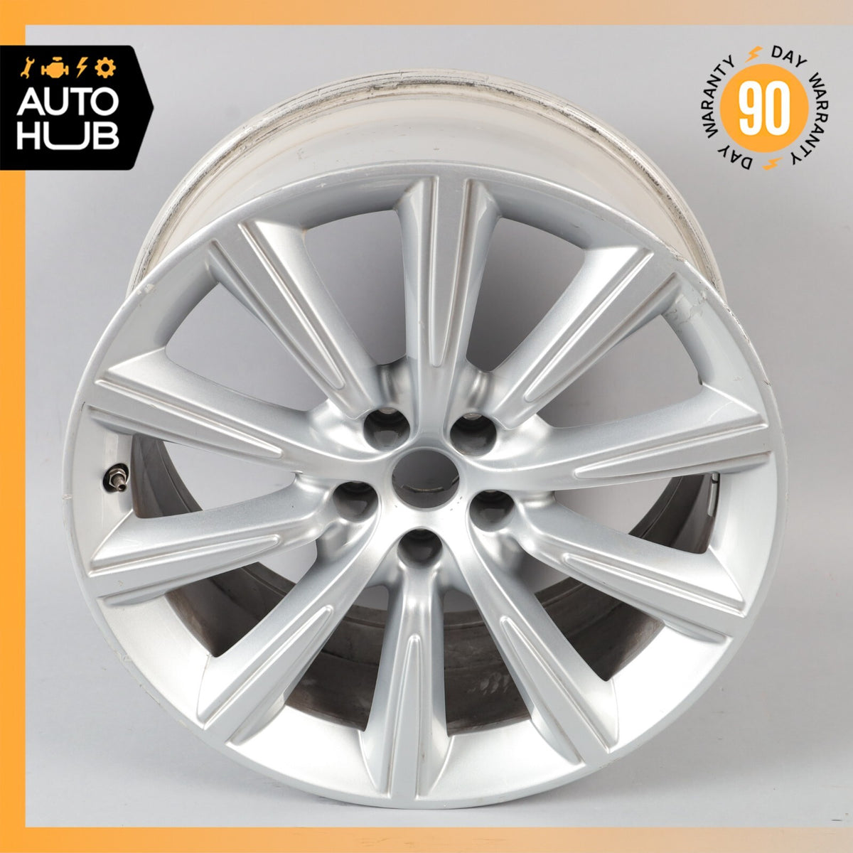 14-24 Jaguar X152 F-Type 9.5 x 19 19" Rear Wheel Rim Silver EX5M1007SA OEM - photo 1