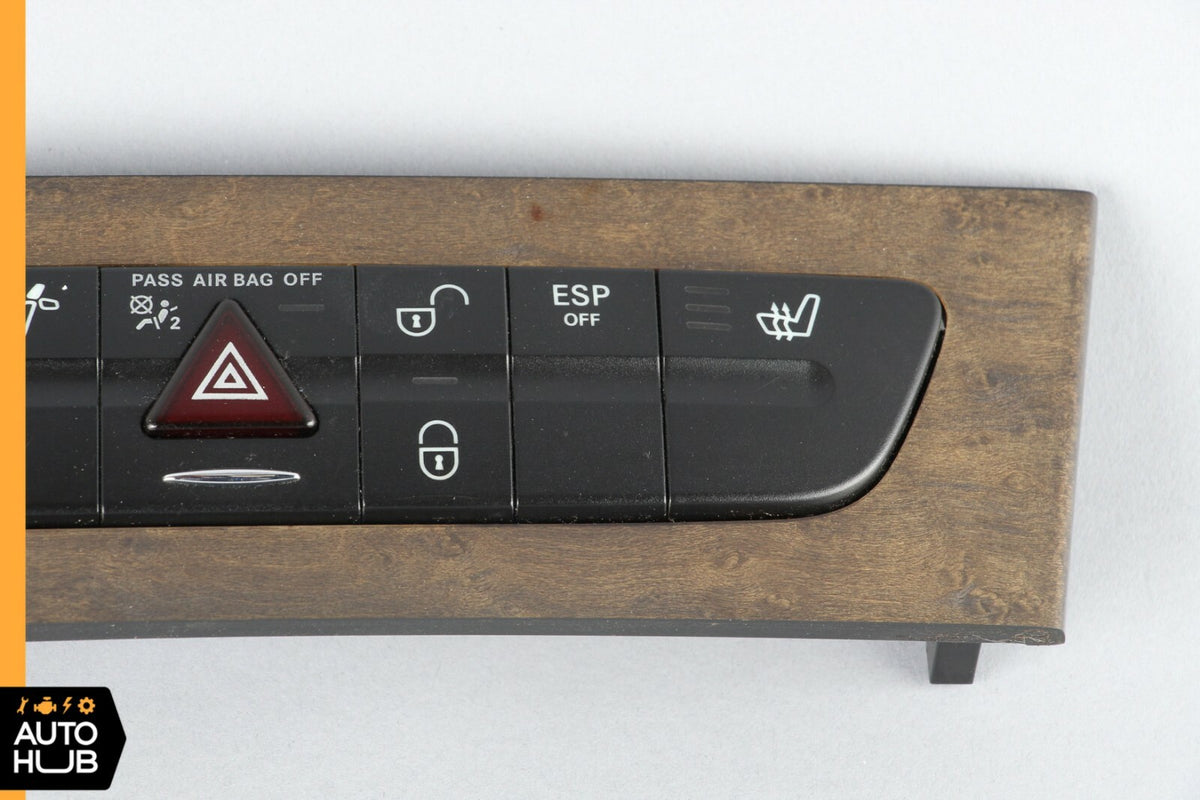 03-06 Mercedes W211 E350 E500 Hazard Control Door Lock Switch Panel 2118218758 - photo 3