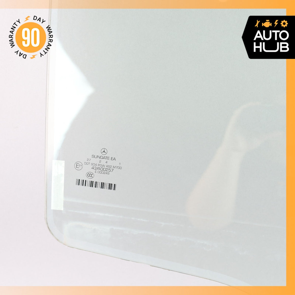 07-13 Mercedes W221 S550 S400 S63 AMG S350 Rear Right Side Door Window Glass OEM - photo 6