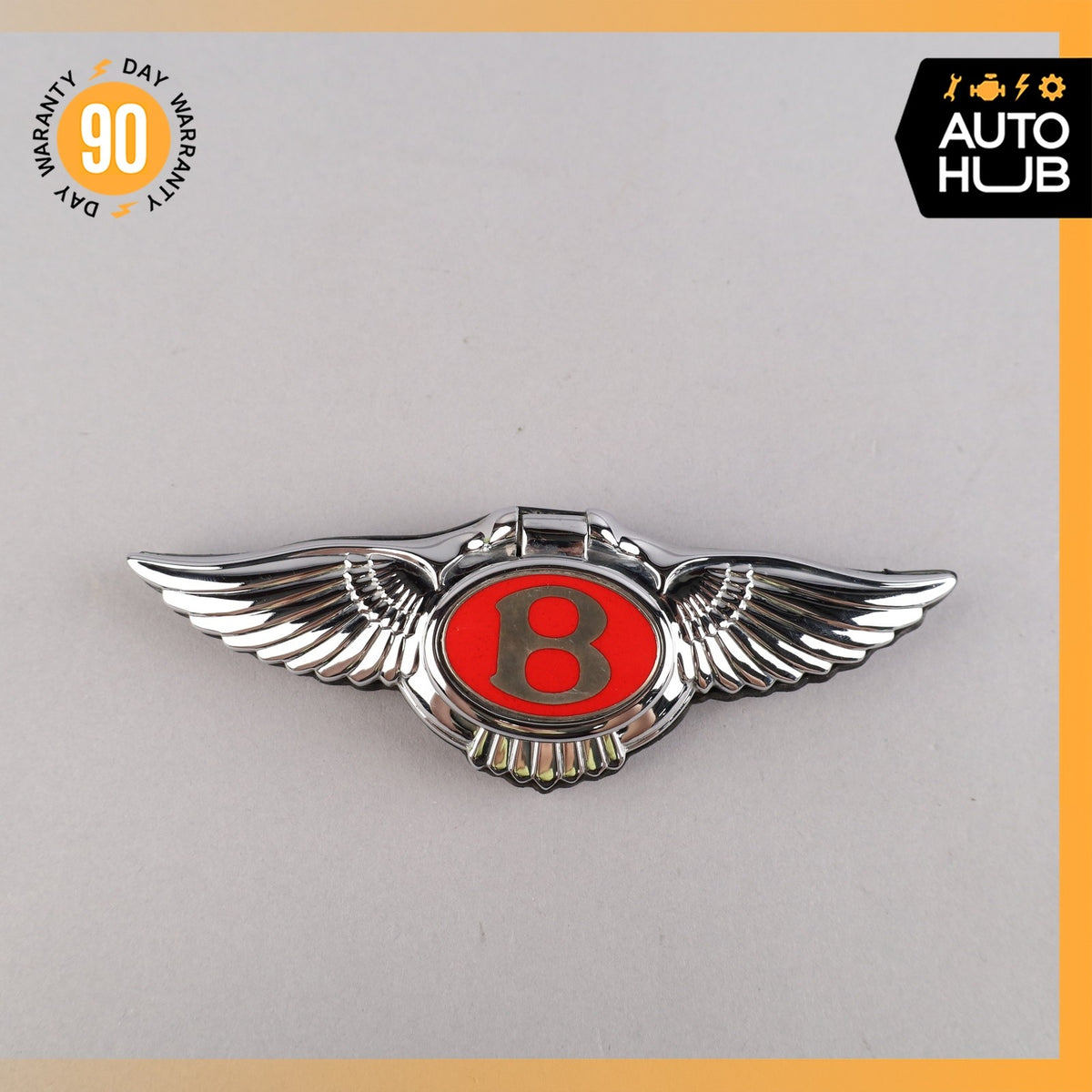 00-02 Bentley Arnage Trunk Lid Unlock Release Handle Emblem OEM 30k - photo 2