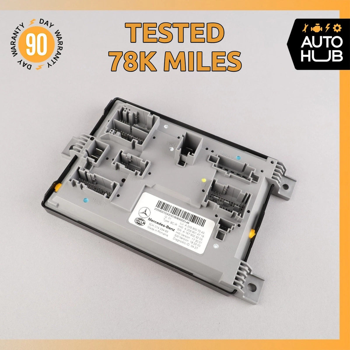 Mercedes X253 GLC300 Rear SAM Module Control Unit Signal Acquisition OEM - photo 1