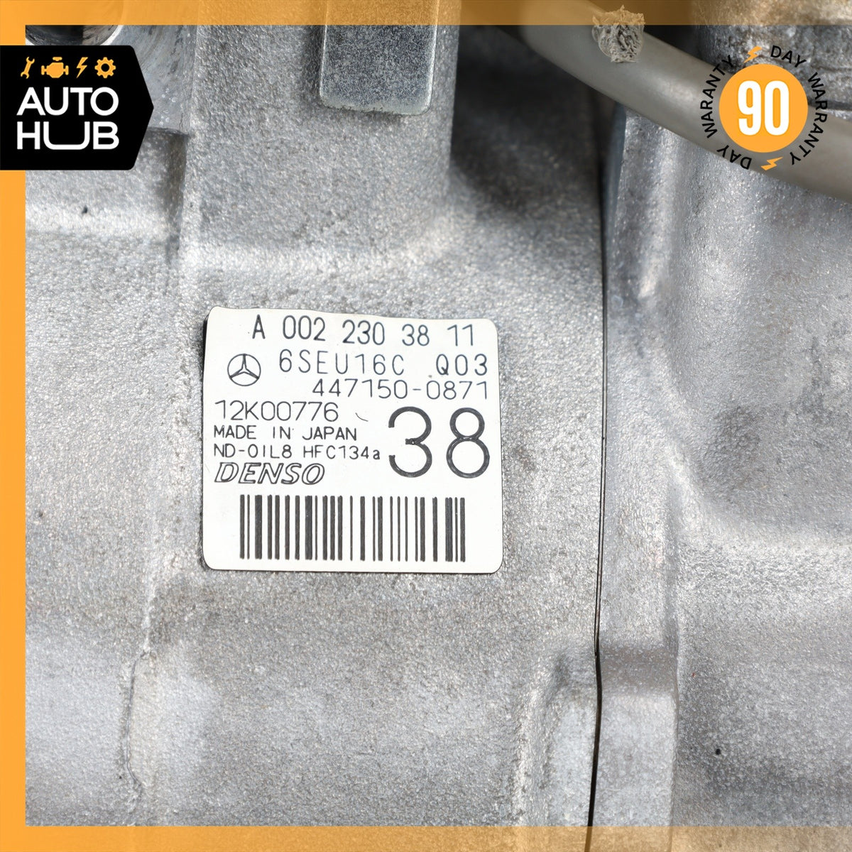 10-11 Mercedes W207 E550 A/C Air Conditioning Compressor 0022303811 OEM - photo 6