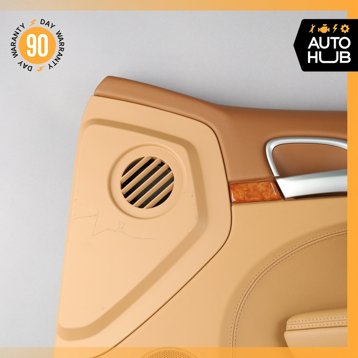 03-06 Porsche Cayenne 955 Front Right Side Interior Door Panel Leather Beige OEM - photo 2