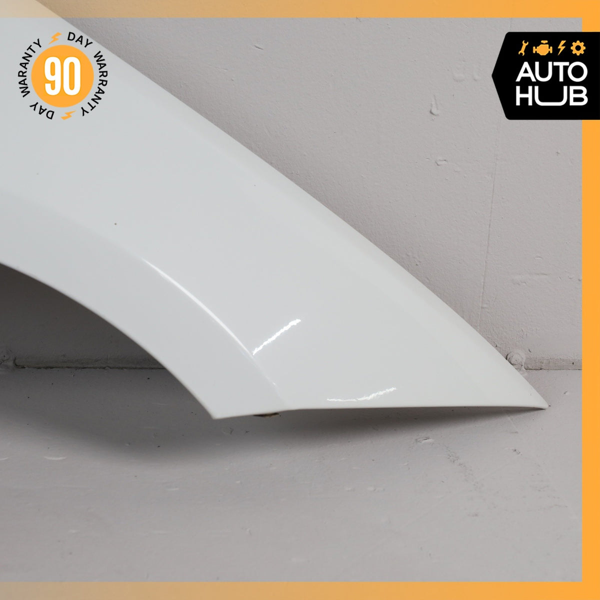 08-13 BMW E88 128i Front Right Side Fender Cover Panel White 41357133228 OEM - photo 5