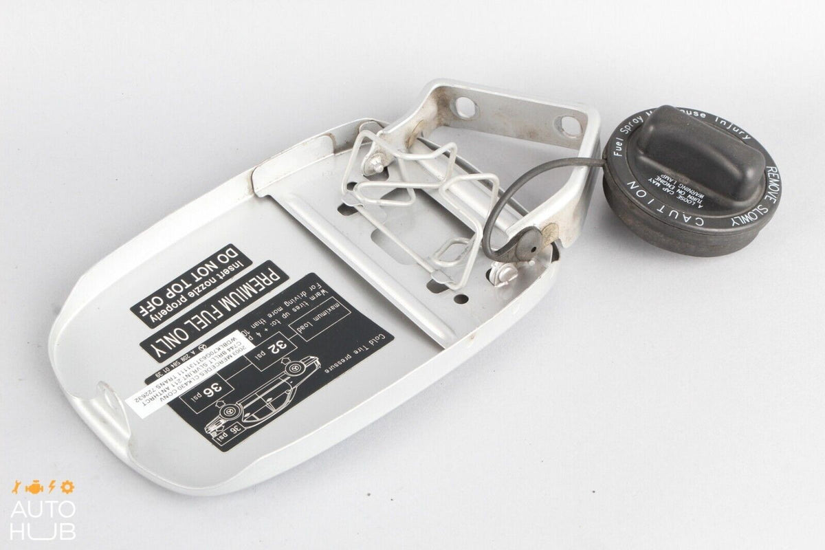 98-02 Mercedes W208 CLK430 CLK320 Fuel Gas Tank Door Lid Cover Silver OEM - photo 10