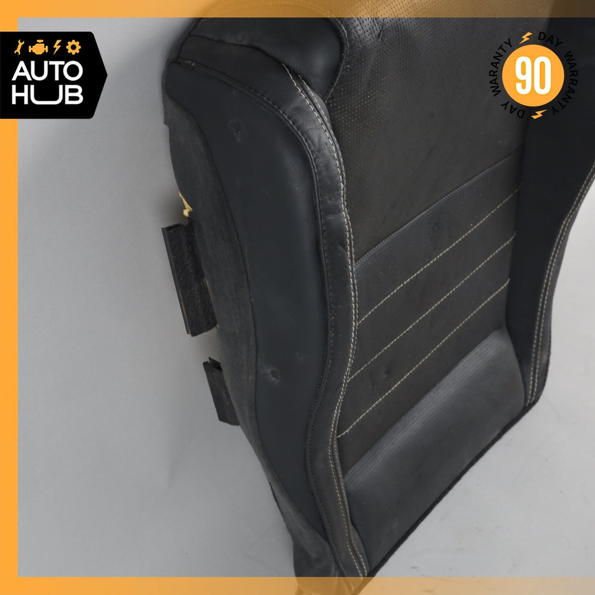 18-20 Jaguar X152 F-Type Front Left Driver Seat Lower Cushion Leather Black OEM - photo 8