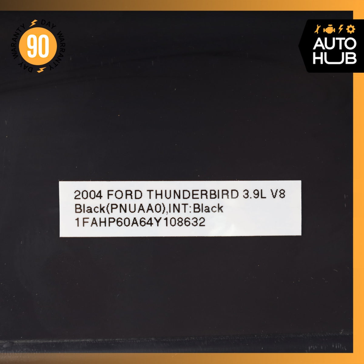 02-05 Ford Thunderbird Rear Center Cover Trim Black OEM 73k - photo 14