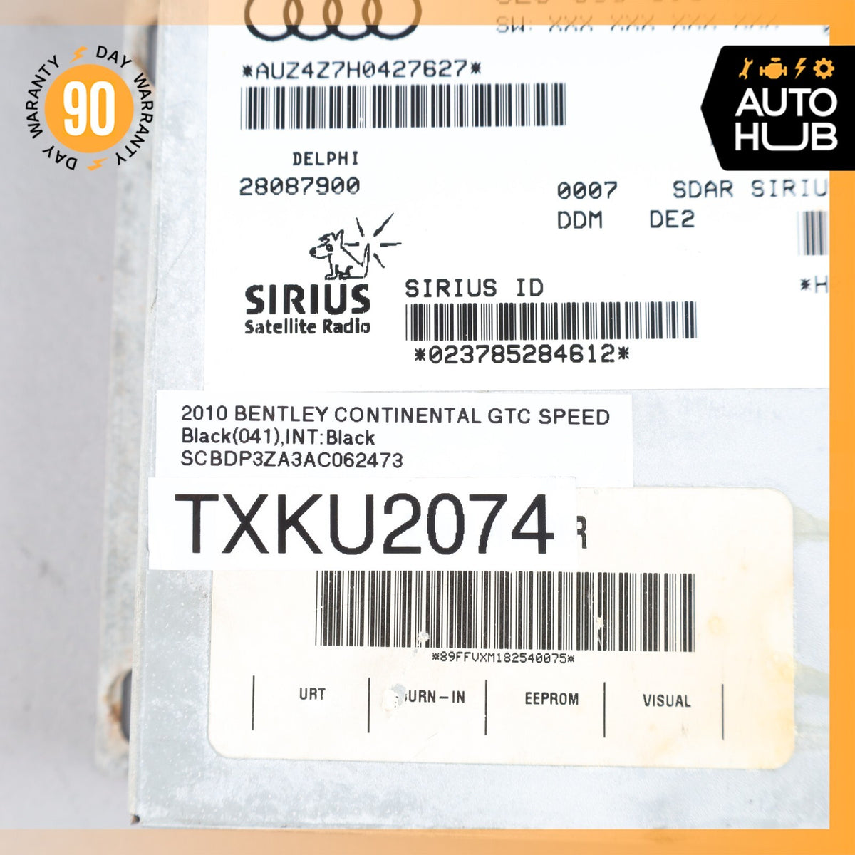 2010 Bentley Continental GTC Speed Satellite Radio Control Module Unit OEM 83k - photo 9