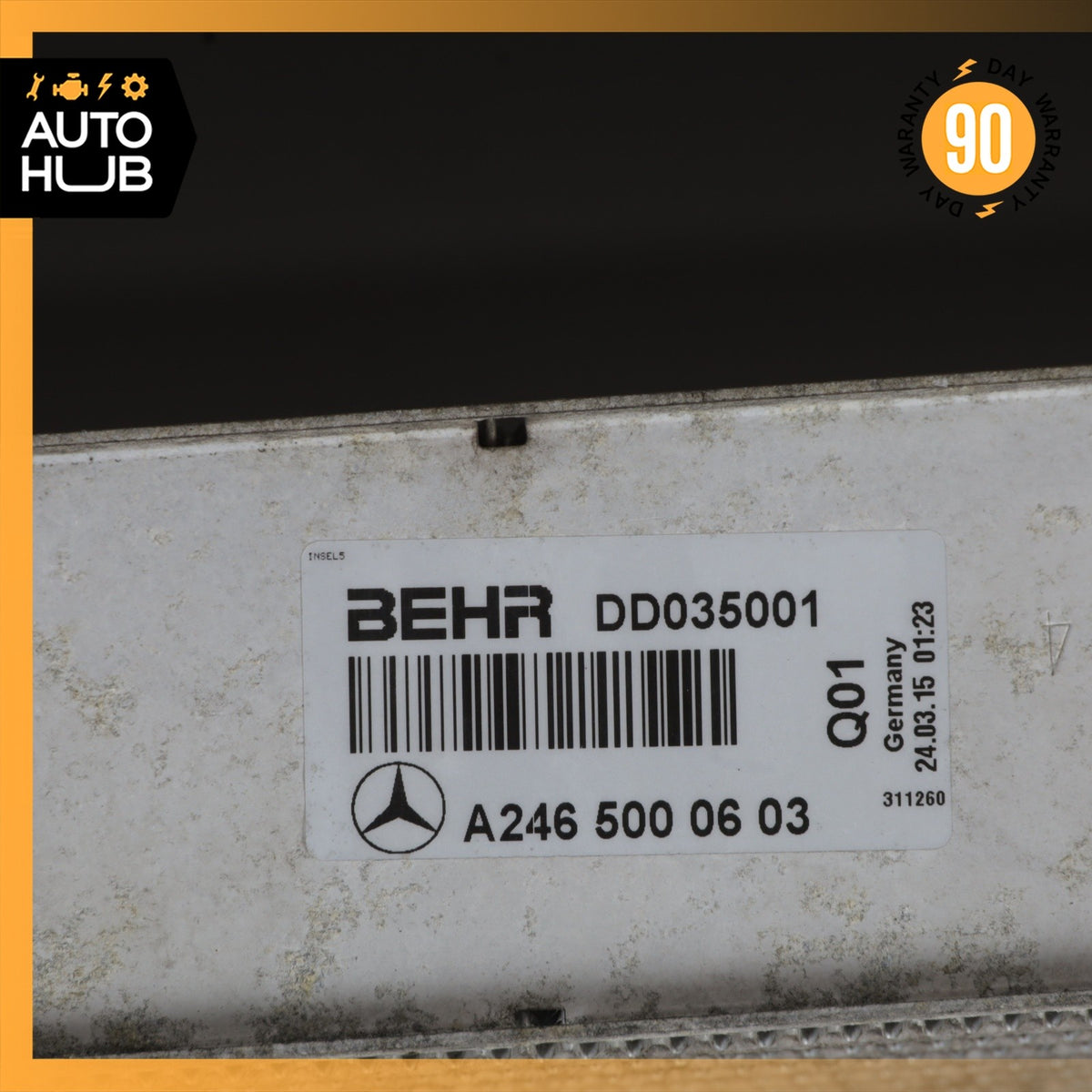 14-17 Mercedes W242 B250e Engine Charge Air Intercooler OEM - photo 7