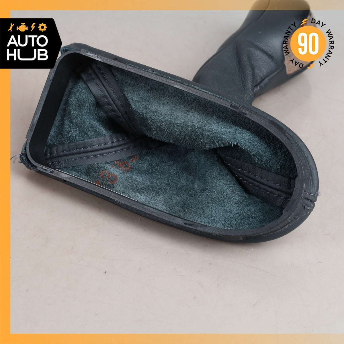 03-06 Mercedes W211 E320 E55 AMG Shift Shifter Knob Boot Cover Black Wood OEM - photo 12