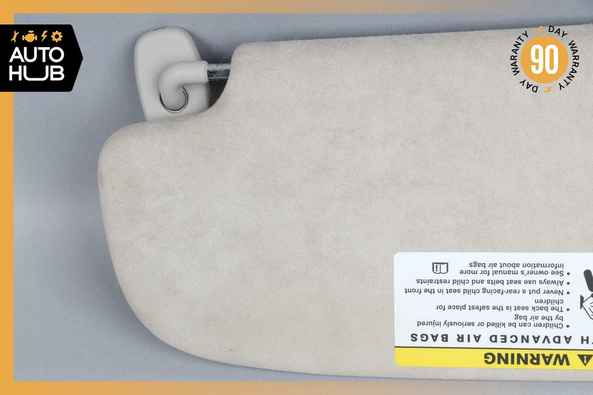 Mercedes W221 S600 CL550 Right Side Sun Visor Shade Sunvisor Gray Suede OEM - photo 10