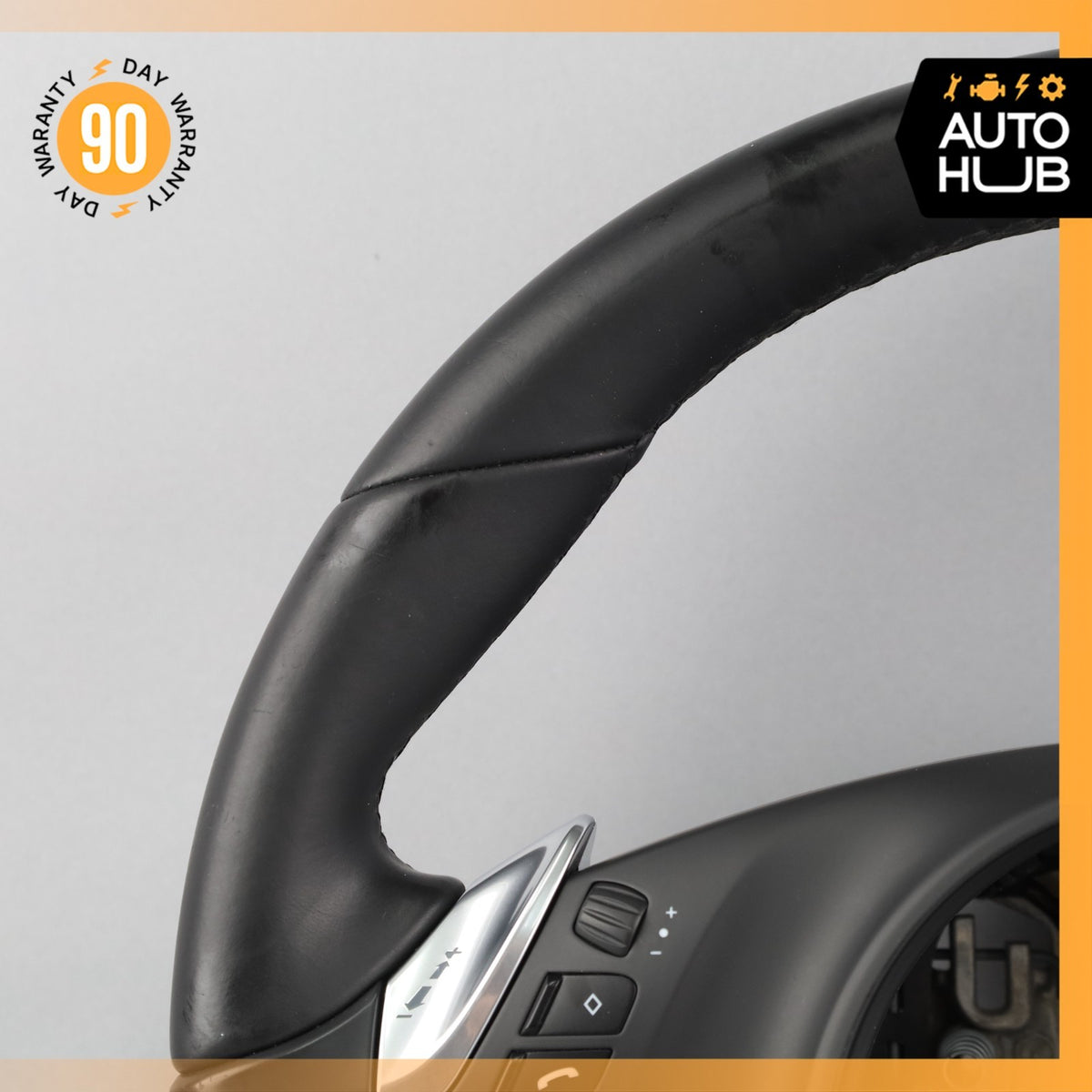 11-16 Porsche Panamera 970 / Cayenne Steering Wheel w/ Paddle Shifters Black OEM - photo 3