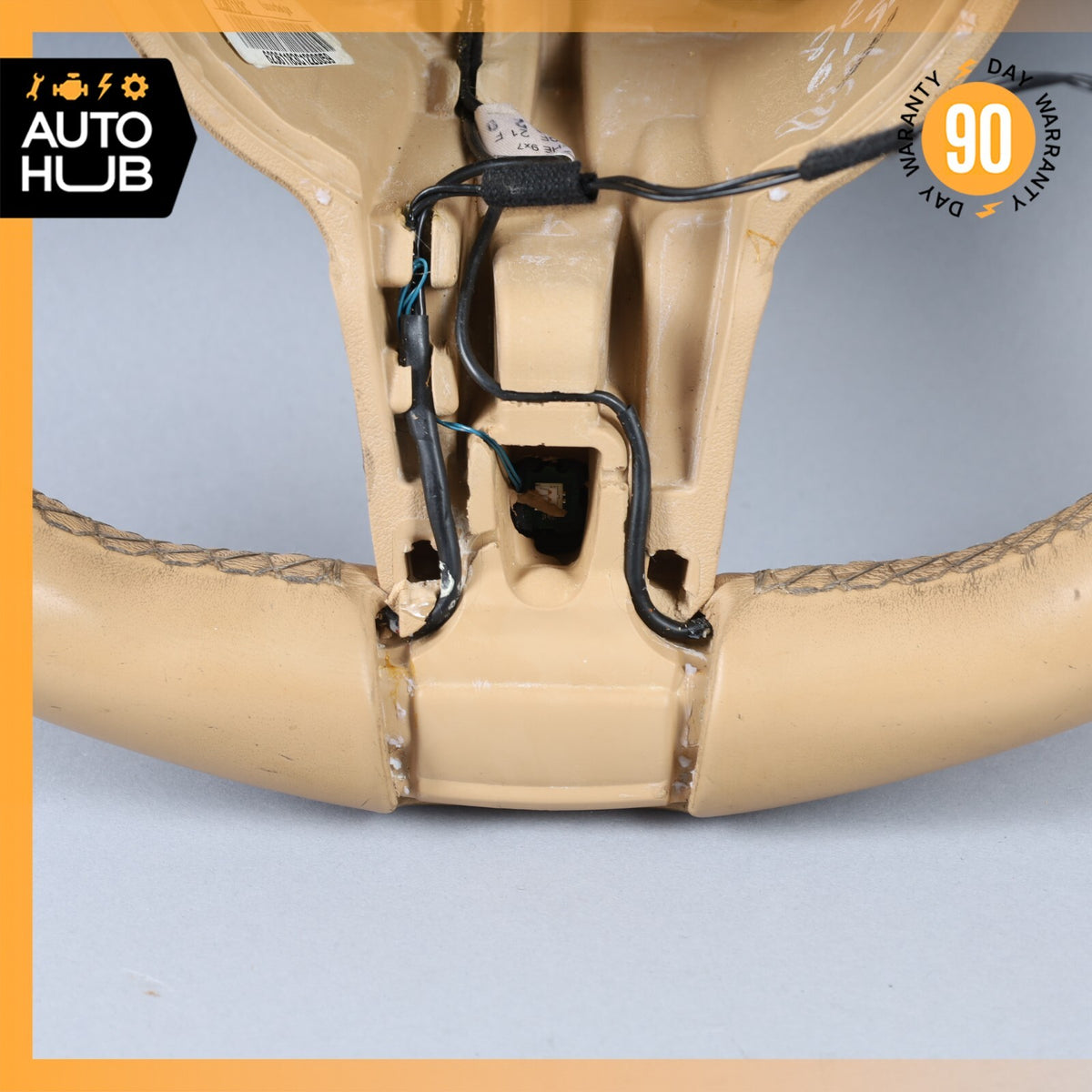 11-14 Porsche Cayenne 958 Steering Wheel Luxor Beige 97034780383 OEM - photo 8