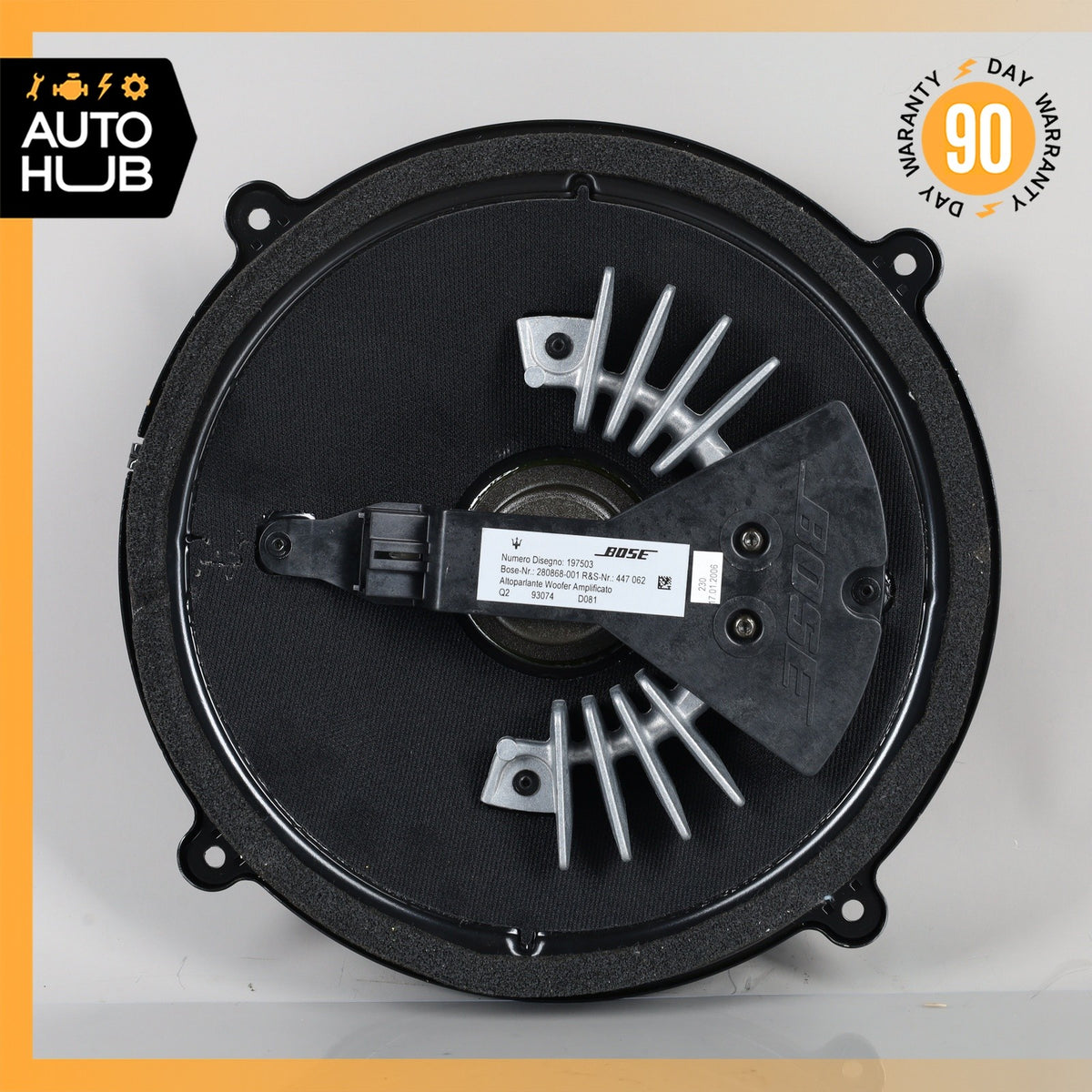 03-19 Maserati Quattroporte Rear Bose Subwoofer Sub Woofer Sound Speaker OEM - photo 2