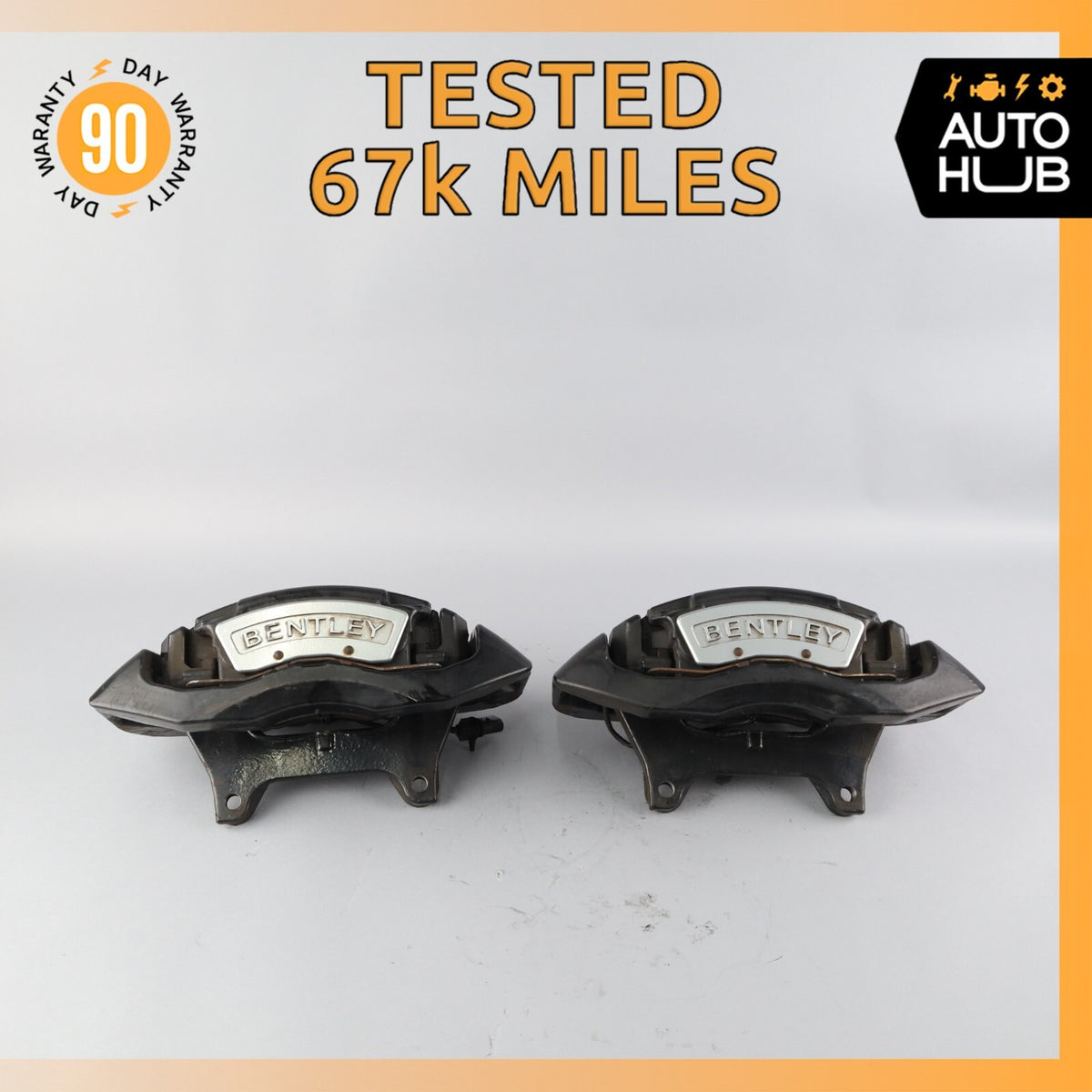 Bentley Continental Flying Spur Front Brake Calipers Left and Right Set OEM 67k - photo 1