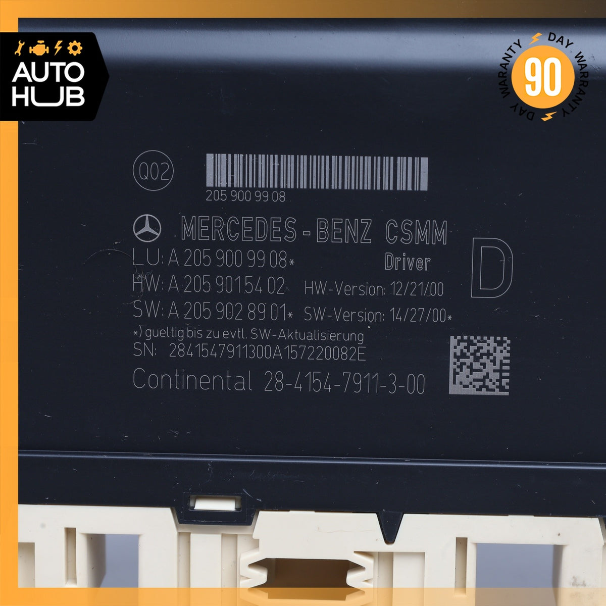 15-23 Mercedes W205 C63 C43 AMG C300 Front Left Seat Control Module OEM - photo 6