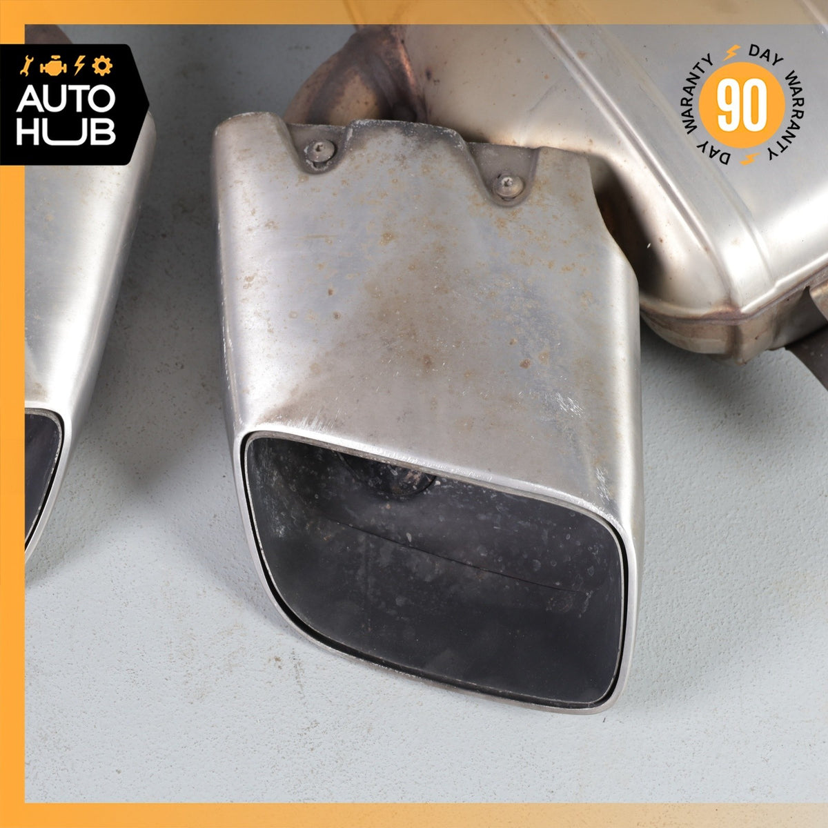 17-18 Porsche Macan 95B 2.0L L4 Exhaust Muffler Mufflers Set 95B253612 OEM 89k - photo 17