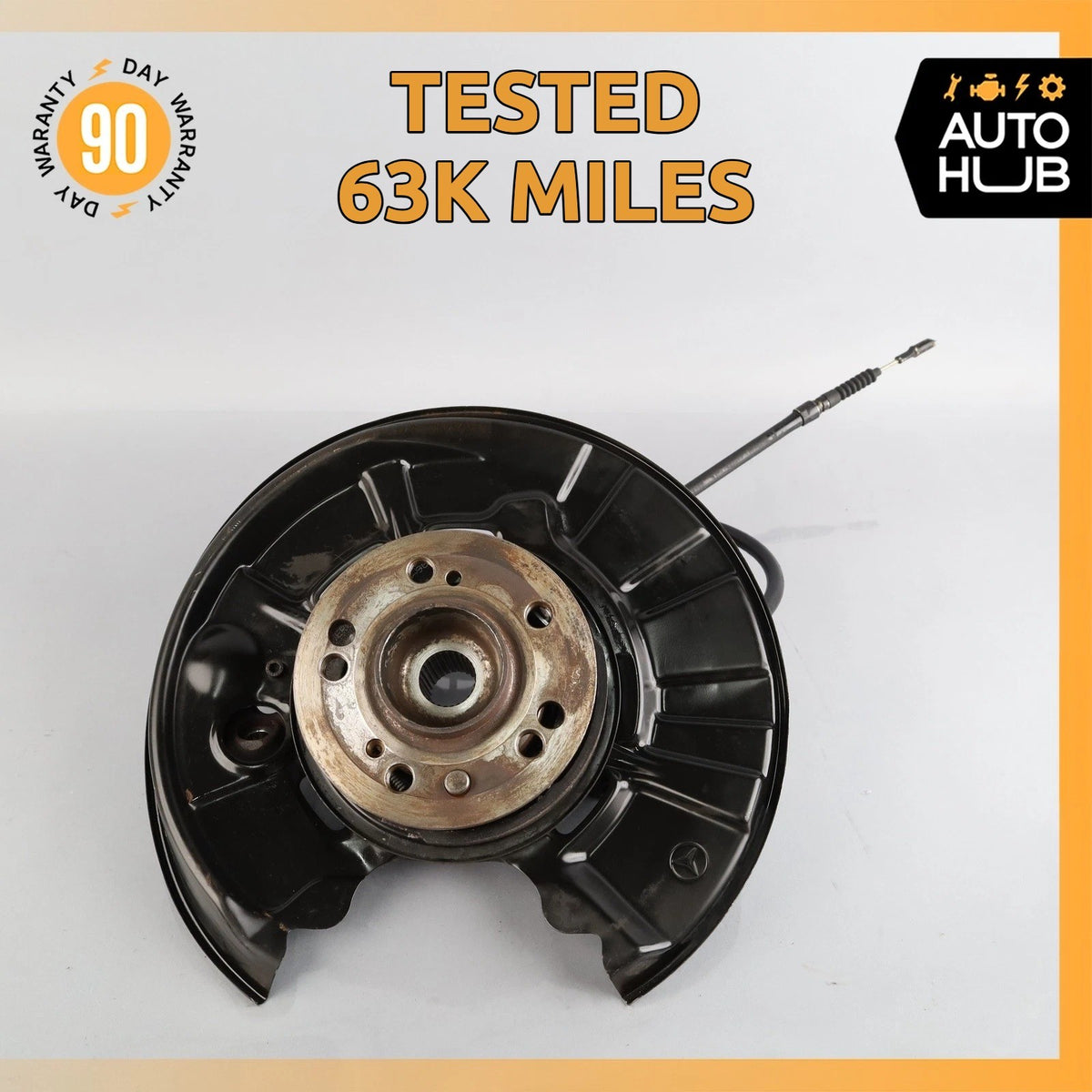92-99 Mercedes W140 CL600 S500 Rear Left Side Spindle Knuckle Hub OEM 63k - photo 1