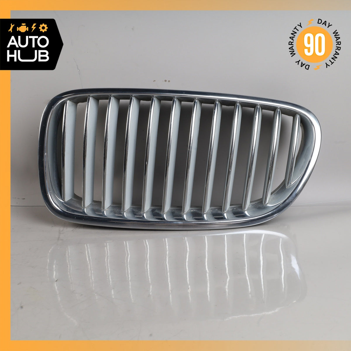 11-13 BMW F10 550i ActiveHybrid 5 Left Side Radiator Hood Grill Grille OEM - photo 1