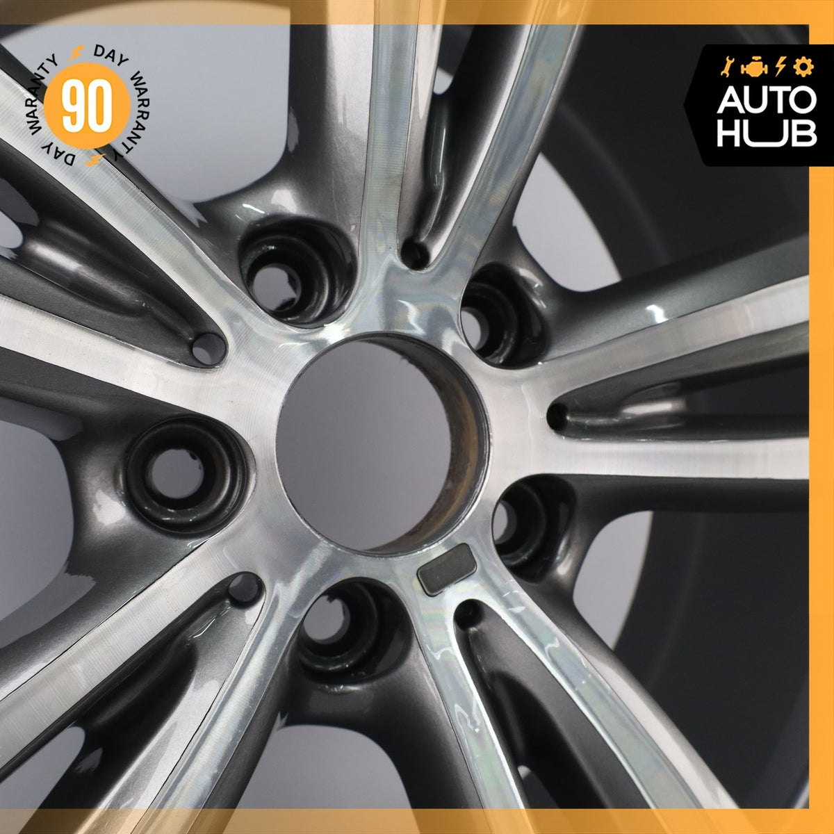 BMW F30 335i 340i 430i 8.5 x 19 19" Style 442 Rear Wheel Rim Polished Gray OEM - photo 7