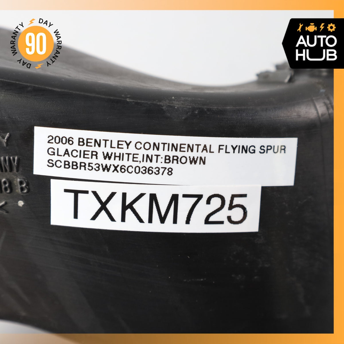 03-12 Bentley Continental Flying Spur Right Side Air Intake Hose Pipe OEM 58k - photo 10