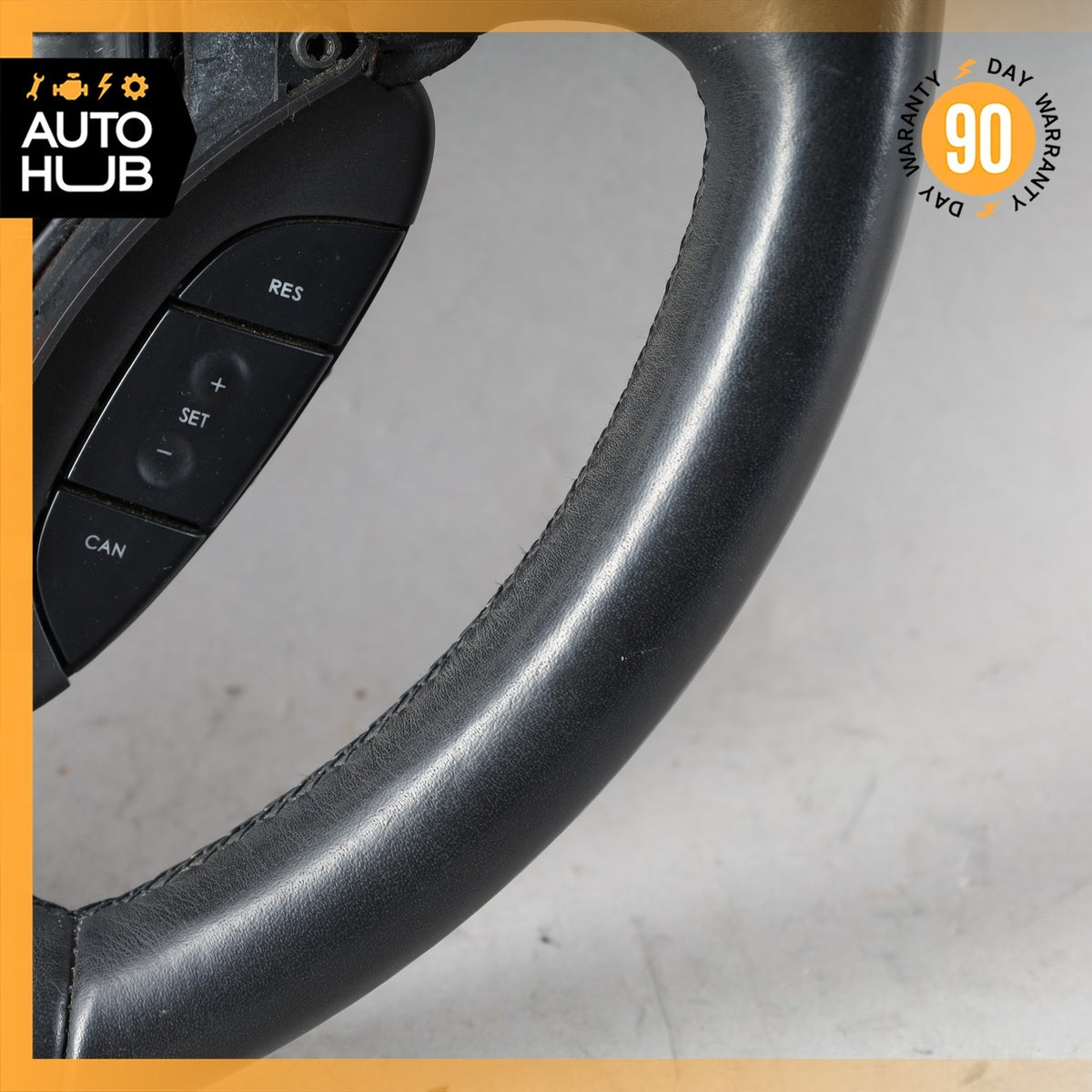 05-07 Aston Martin DB9 Steering Wheel Black 4G433600AB OEM 34k - photo 7