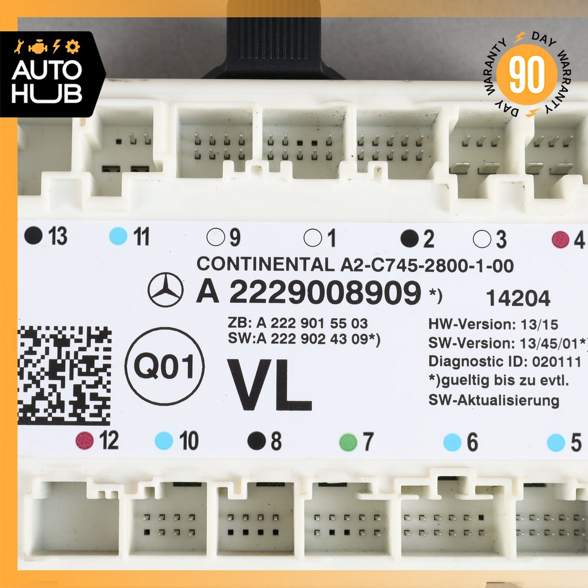 Mercedes W222 S65 AMG Front Left Driver Side Door Control Module 2229008909 OEM - photo 9